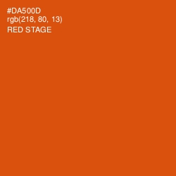 #DA500D - Red Stage Color Image