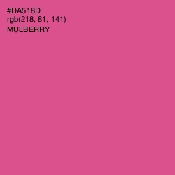 #DA518D - Mulberry Color Image
