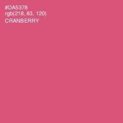 #DA5378 - Cranberry Color Image