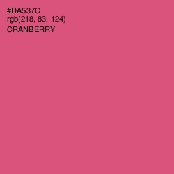 #DA537C - Cranberry Color Image