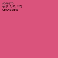 #DA537D - Cranberry Color Image