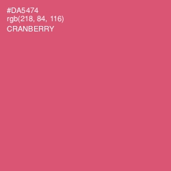 #DA5474 - Cranberry Color Image