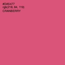 #DA5477 - Cranberry Color Image