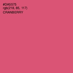 #DA5575 - Cranberry Color Image