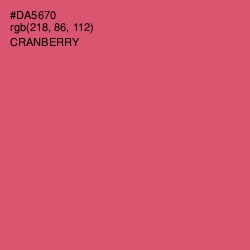 #DA5670 - Cranberry Color Image