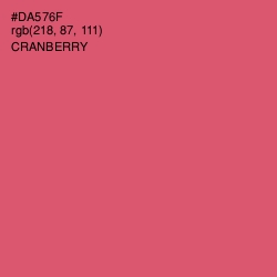 #DA576F - Cranberry Color Image