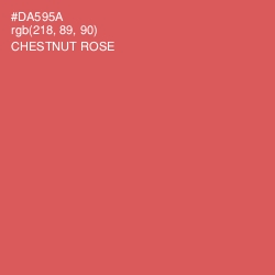 #DA595A - Chestnut Rose Color Image