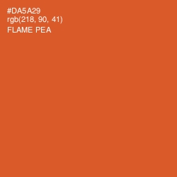 #DA5A29 - Flame Pea Color Image