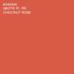 #DA5B45 - Chestnut Rose Color Image