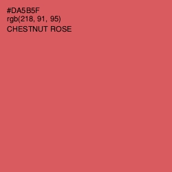 #DA5B5F - Chestnut Rose Color Image
