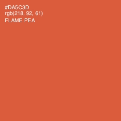 #DA5C3D - Flame Pea Color Image