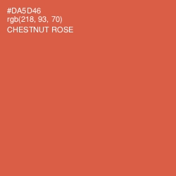 #DA5D46 - Chestnut Rose Color Image