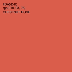 #DA5D4C - Chestnut Rose Color Image