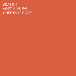 #DA5E40 - Chestnut Rose Color Image