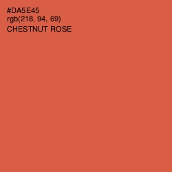 #DA5E45 - Chestnut Rose Color Image