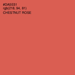 #DA5E51 - Chestnut Rose Color Image