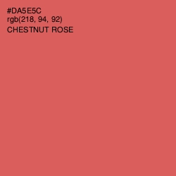 #DA5E5C - Chestnut Rose Color Image