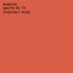 #DA5F49 - Chestnut Rose Color Image