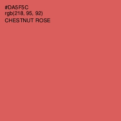 #DA5F5C - Chestnut Rose Color Image