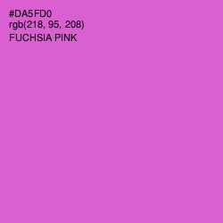 #DA5FD0 - Fuchsia Pink Color Image