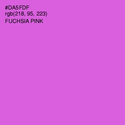 #DA5FDF - Fuchsia Pink Color Image