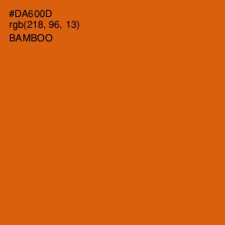 #DA600D - Bamboo Color Image