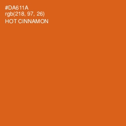 #DA611A - Hot Cinnamon Color Image