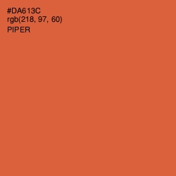 #DA613C - Piper Color Image