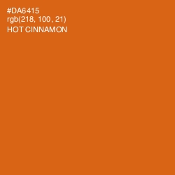 #DA6415 - Hot Cinnamon Color Image