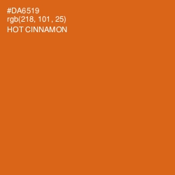 #DA6519 - Hot Cinnamon Color Image