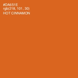 #DA651E - Hot Cinnamon Color Image