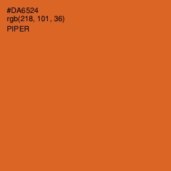 #DA6524 - Piper Color Image