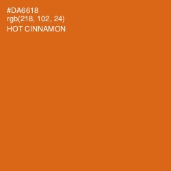 #DA6618 - Hot Cinnamon Color Image