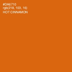 #DA6710 - Hot Cinnamon Color Image