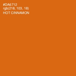 #DA6712 - Hot Cinnamon Color Image