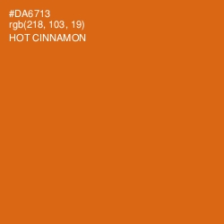 #DA6713 - Hot Cinnamon Color Image