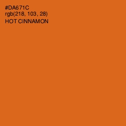 #DA671C - Hot Cinnamon Color Image