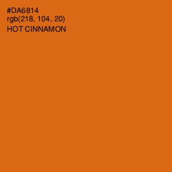 #DA6814 - Hot Cinnamon Color Image