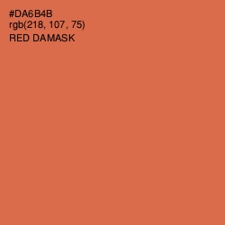 #DA6B4B - Red Damask Color Image