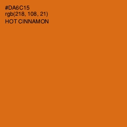 #DA6C15 - Hot Cinnamon Color Image