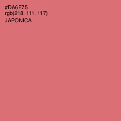 #DA6F75 - Japonica Color Image