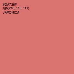 #DA736F - Japonica Color Image