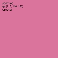 #DA749C - Charm Color Image