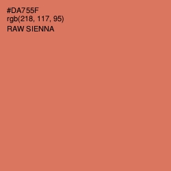 #DA755F - Raw Sienna Color Image