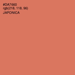 #DA7660 - Japonica Color Image