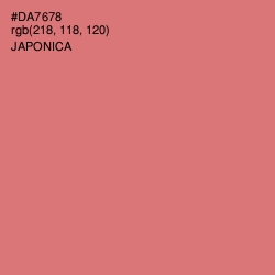 #DA7678 - Japonica Color Image