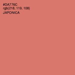 #DA776C - Japonica Color Image