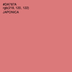 #DA787A - Japonica Color Image