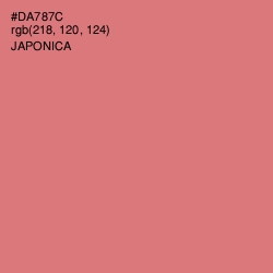 #DA787C - Japonica Color Image