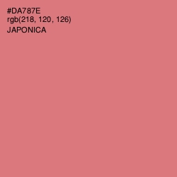 #DA787E - Japonica Color Image